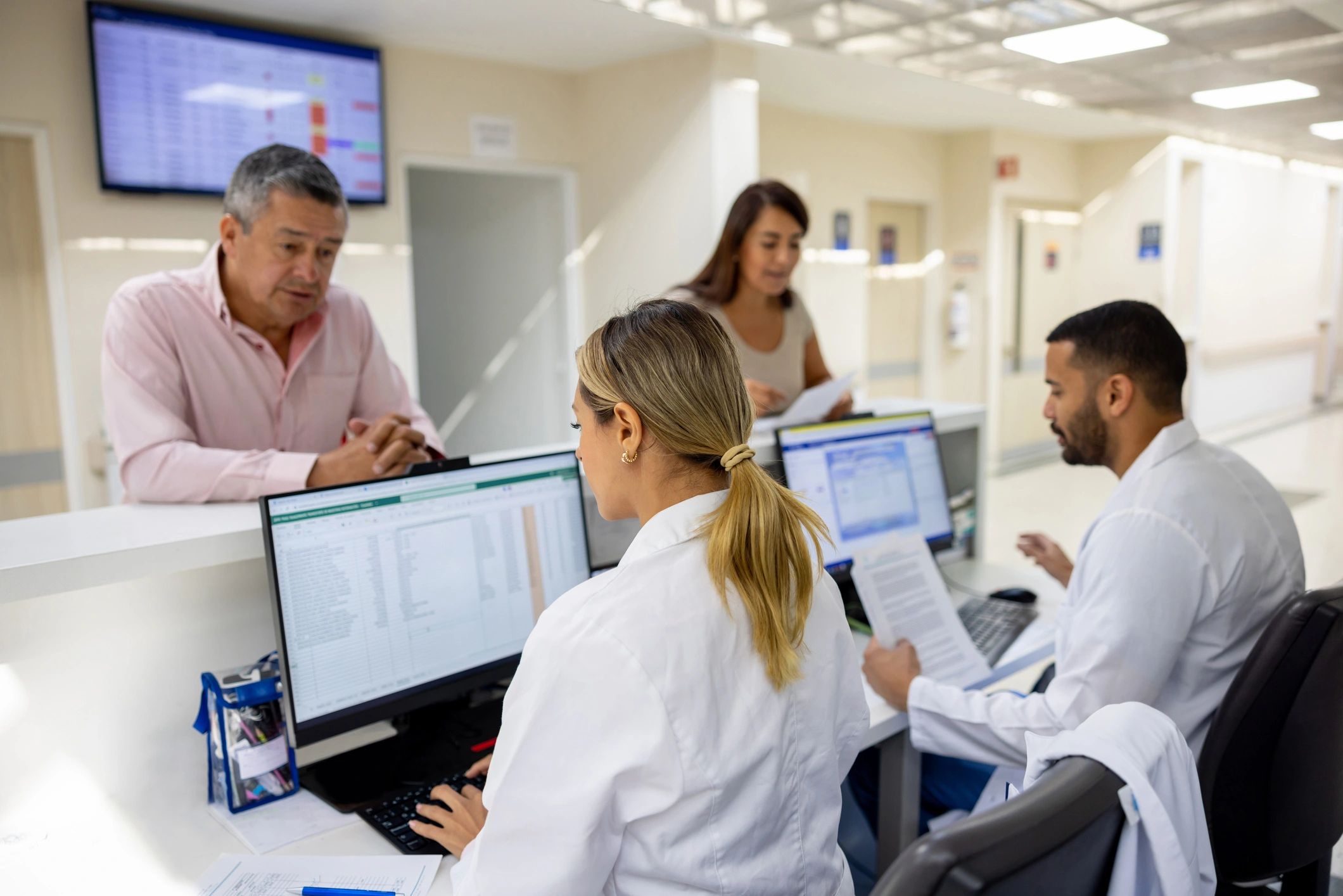 modern medical billing office healthcare team