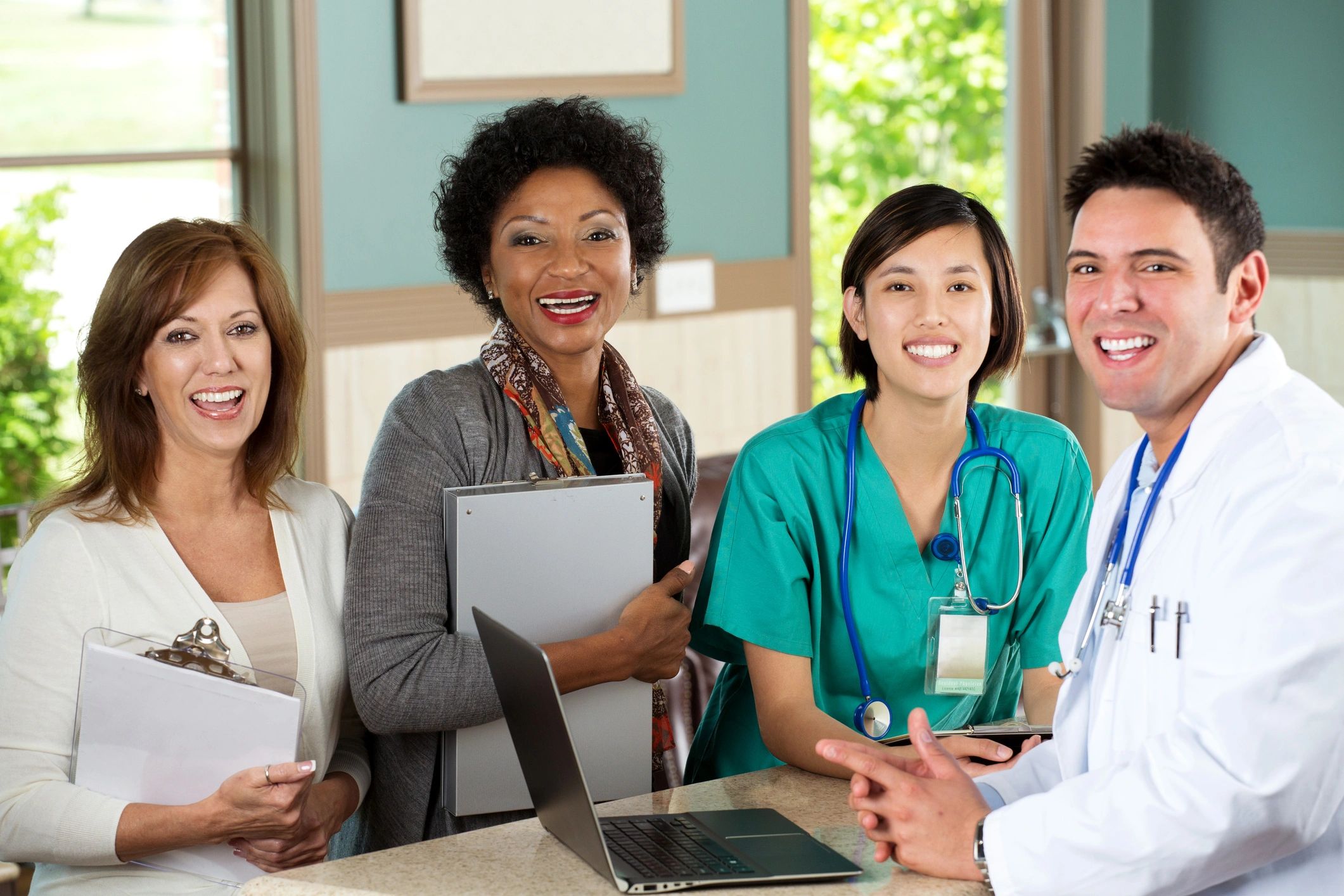 modern medical billing office healthcare team