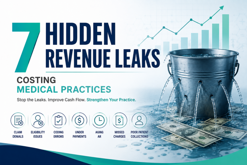 7 Hidden Revenue Leaks Costing Medical Practices Thousands Every Month 7 Hidden Revenue Leaks Costing Medical Practices Thousands Every Month